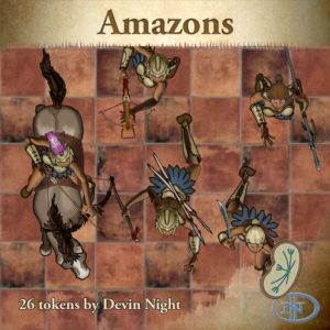 Devin Night's Token Pack #22: Amazons