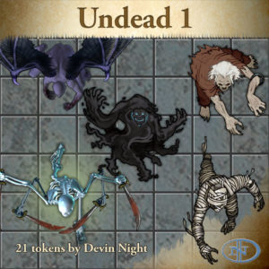 Devin Night's Token Pack #26: Undead 1