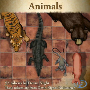 Devin Night's Token Pack #34: Animals