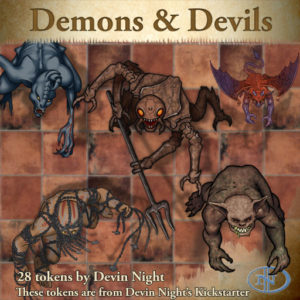 Devin Night's Token Pack #35: Demons & Devils