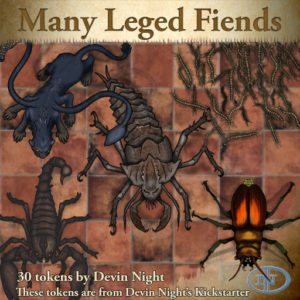 Devin Night's Token Pack #43: Many-Legged Fiends